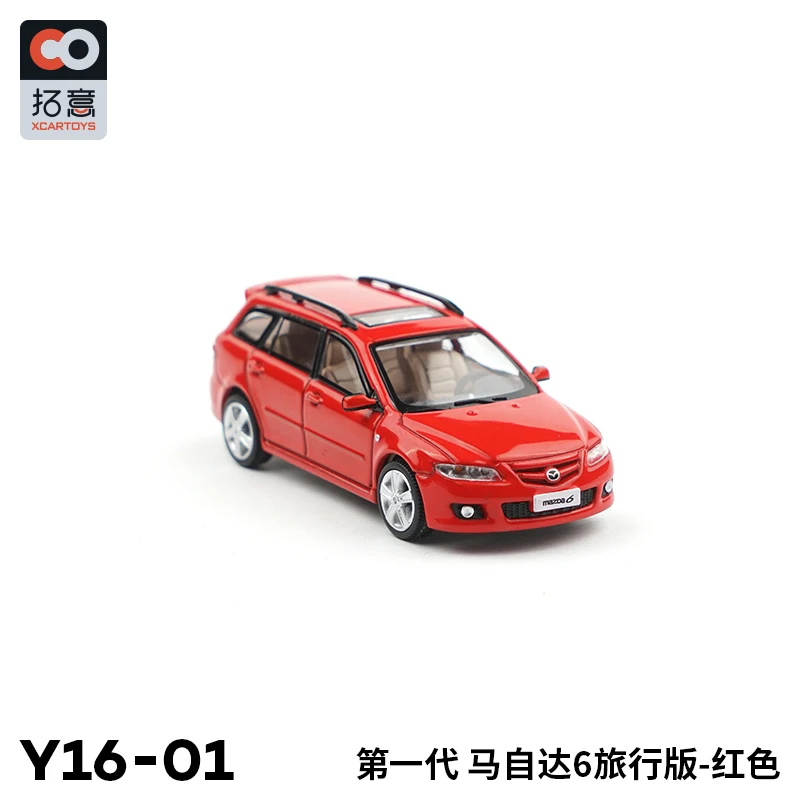 XCARTOYS1:64 Mazda6 station wagon red alloy car model toys, children decorate room gifts, children's Halloween Christmas toys