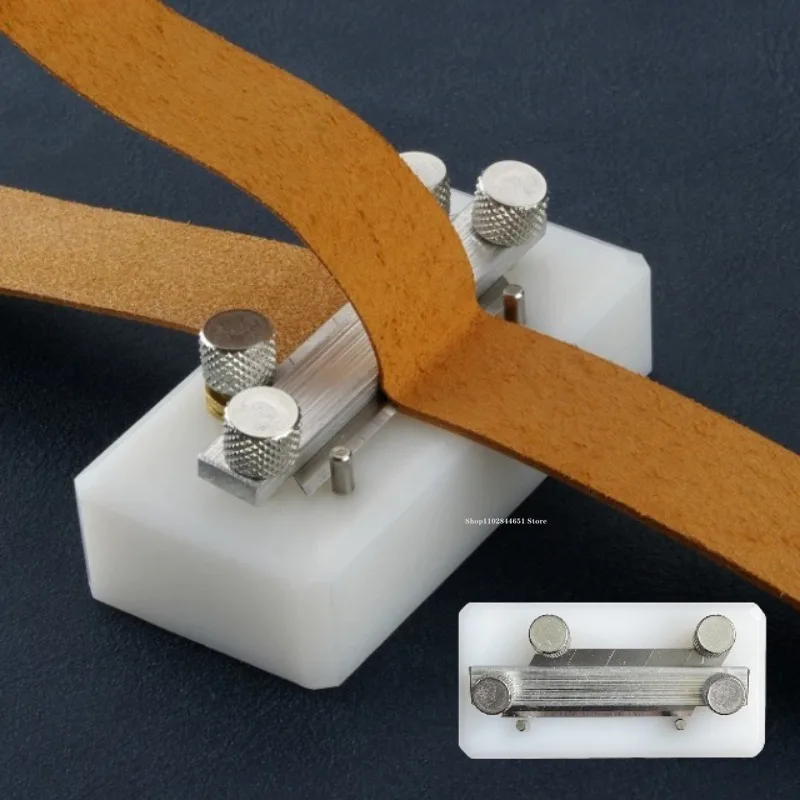 110G Leather Adjustable Skiving Fixture Handmade DIY Leather Piping Tape/watch Strap Uniform Edge Thinned Leathercraft Tools