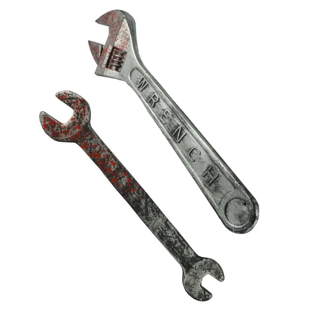 

2pcs Simulated Bloody Wrench Props Plastic Creepy Toy Halloween Prank ScaryHaunted House Prop Cosplay Costumes