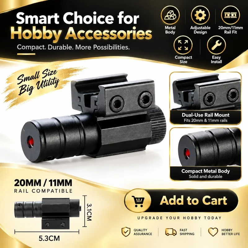 Red & Infrared Positioning Indicator Unit, Multi‑functional Fixed‑point Locating Accessory for Hobby Model Use