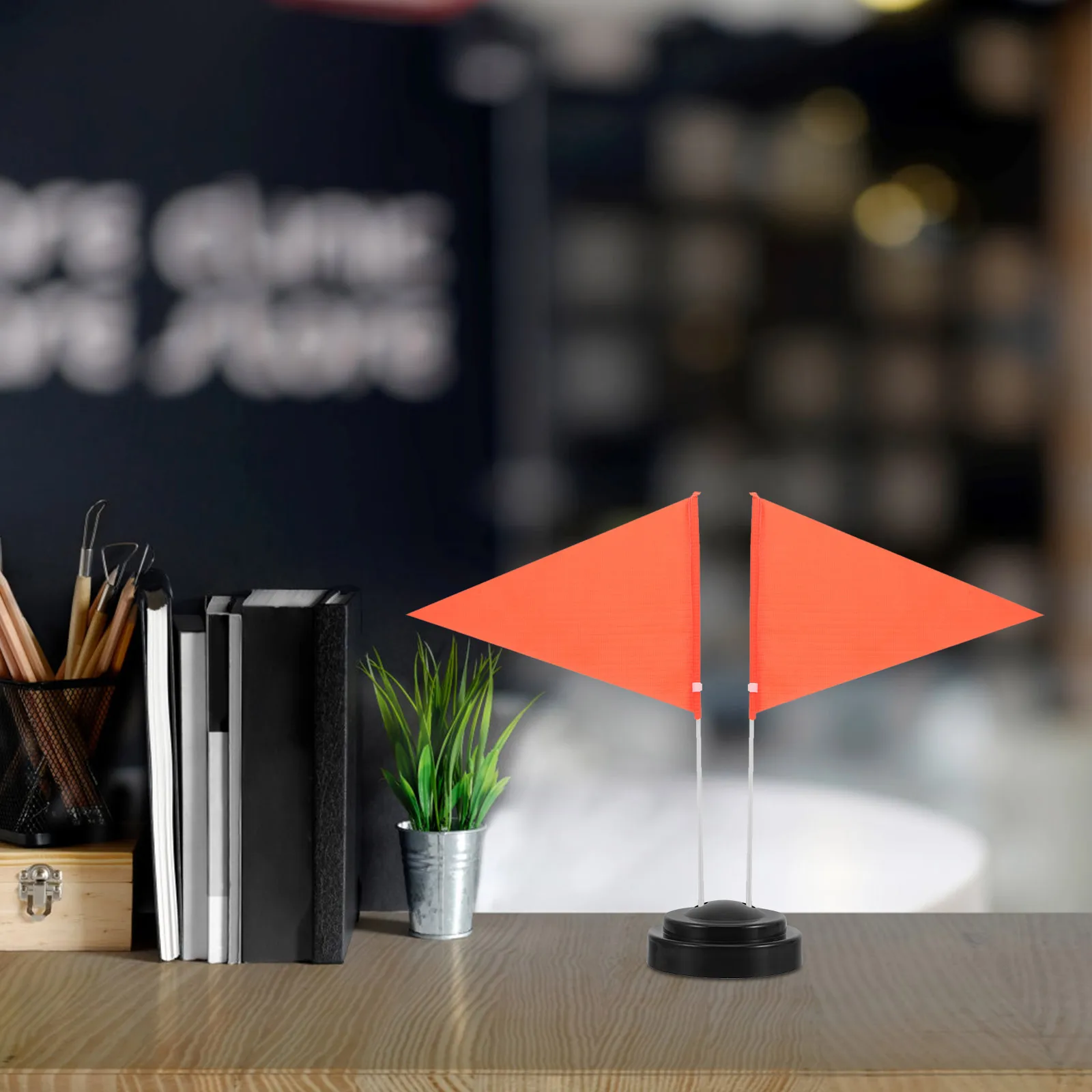 

Mini Flag Holder for Table Desk Small Flag Stand with Heavy Base for Office Party Decoration Dual Hole Flag Display Stand