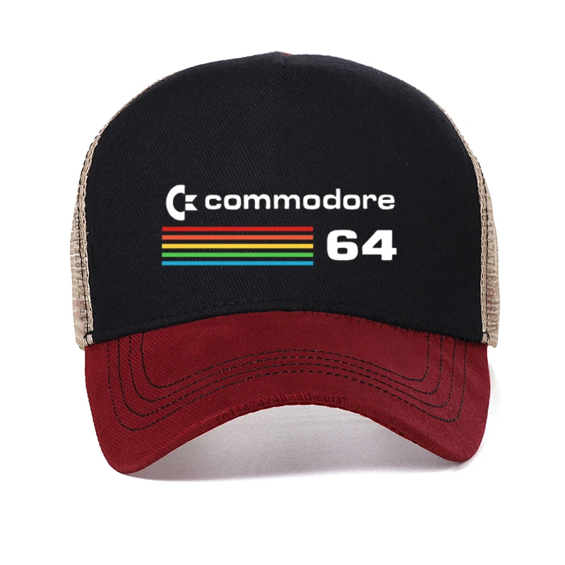 Summer Commodore 64 baseball cap C64 SID Amiga Retro 8-bit Ultra Cool Design Dad hat Outdoor breathable mesh Snapback hats