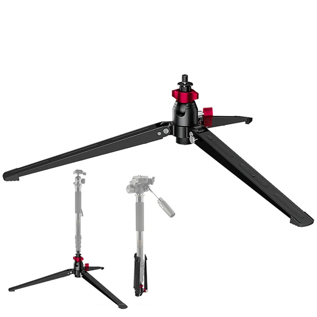 Statyw wspornik pomocniczy wspornik lustrzanka Mini podstawa statyw fotograficzny pulpitu wspornik ze stopu aluminium 3/8 Cal Adapter Monopod