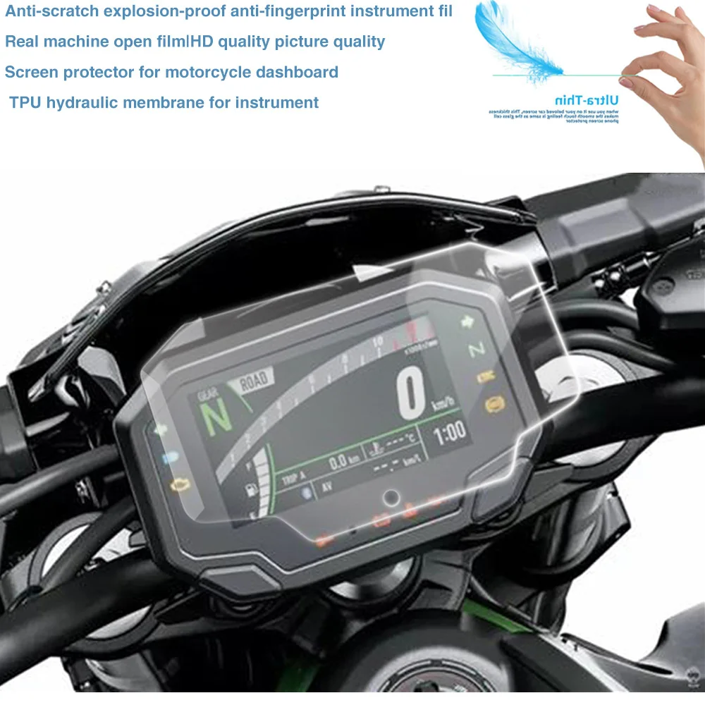 

For Kawasaki Ninja650 Ninja 650 Z650 Z900 2020 Motorcycle Cluster Scratch Protection Film Dashboard Speedometer Screen Sticker