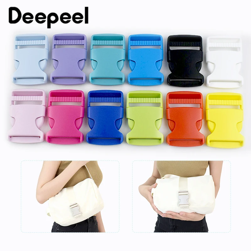 

10Pcs 10-38mm Plastic Bag Release Buckle for Backpack Strap Adjust Buckles Pet Collar Belt Decorative Clasp Webbing Accessories
