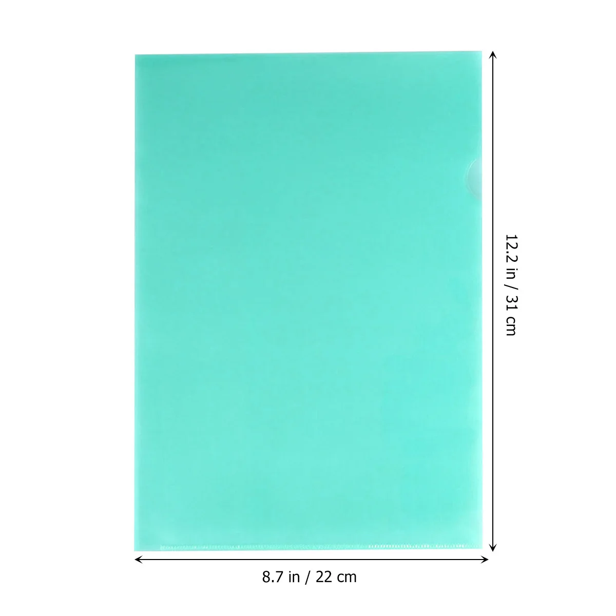 30Pcs Transparent Plastic A4 Document File Folder L Type Expandable Holder for Organizing Papers Office School