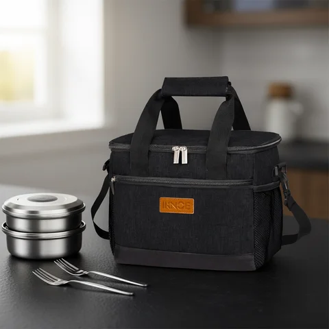 1Pcs Insulated Lunch Box Bag Insulation Ice Pack Student Portable Dinner Picnic Food Hand-held with Storage Handbag