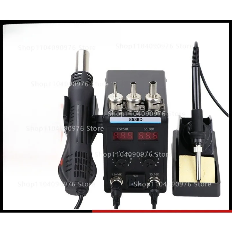 8586D two-in-one dismantling welding table double digital display temperature control welding table maintenance welding tool