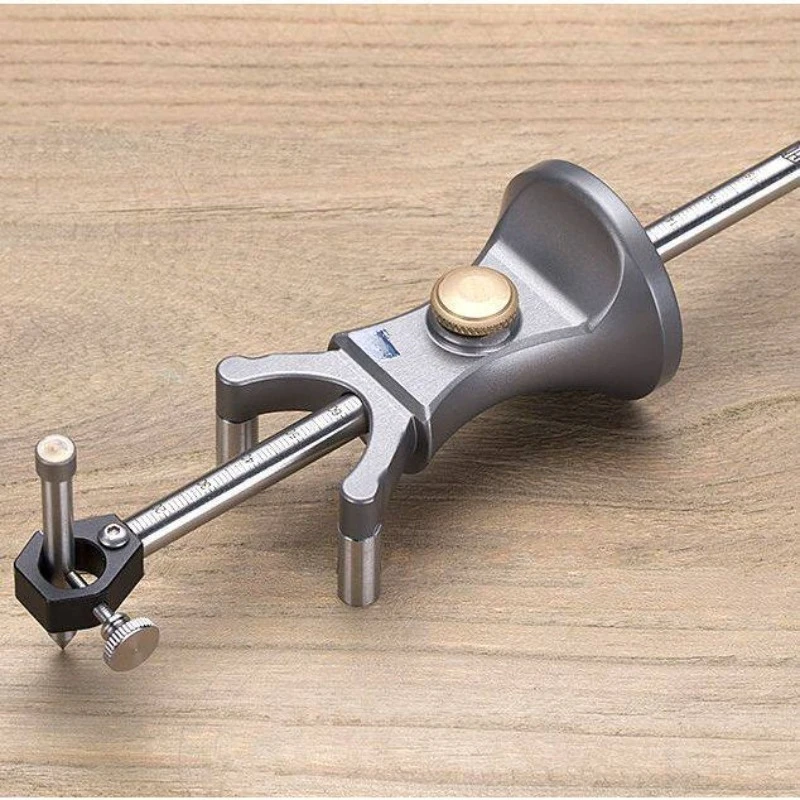 Multifunctional Woodworking Scriber, Dual-purpose Linear & Arc Marking Gauge, Parallel Drawing Tool for DIY Projects