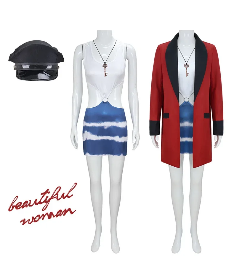 

Костюм для косплея из фильма «Красавица» (1990): пальто и комбинезон Вивиан, женский наряд для вечеринок, маскарадный костюм для ролевых игр, карнавальный наряд, костюм для Хэллоуина