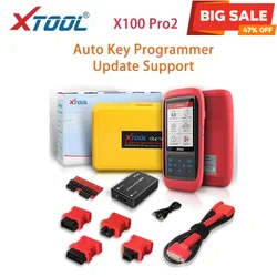 XTOOL X100 Pro2 Auto Car Key Programmer Diagnostic Tools for IMMO Car OBD2 Scanner Diagnosis with EEPROM Adapter  Free Update