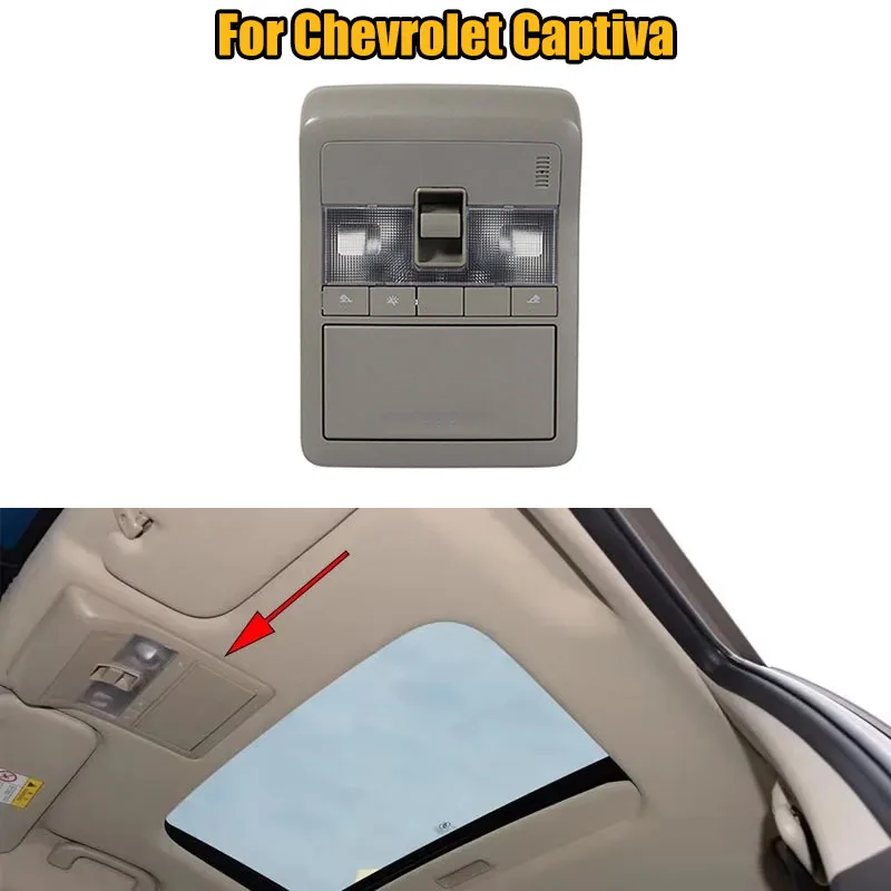 For Chevrolet Captiva 1 pc Car Ceiling Light Interior Room Light Reading Light Glasses Box Sunroof Switch Grey Brand New