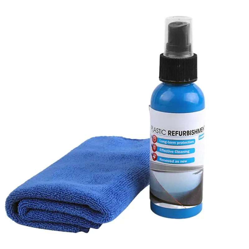 

Car Dashboard Restorer With Fine Fiber Towel 100ml Interior Coating Agent Car Detailing Cleaner Agent Spray For Air Outlet