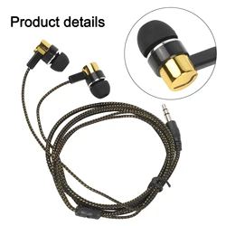 Wired Headphones With Mic In-ear Sports Headphone 3.5 Mm Audio Jack In-Ear Stereo Earbuds Mobile Headphones For Phone Pc parts