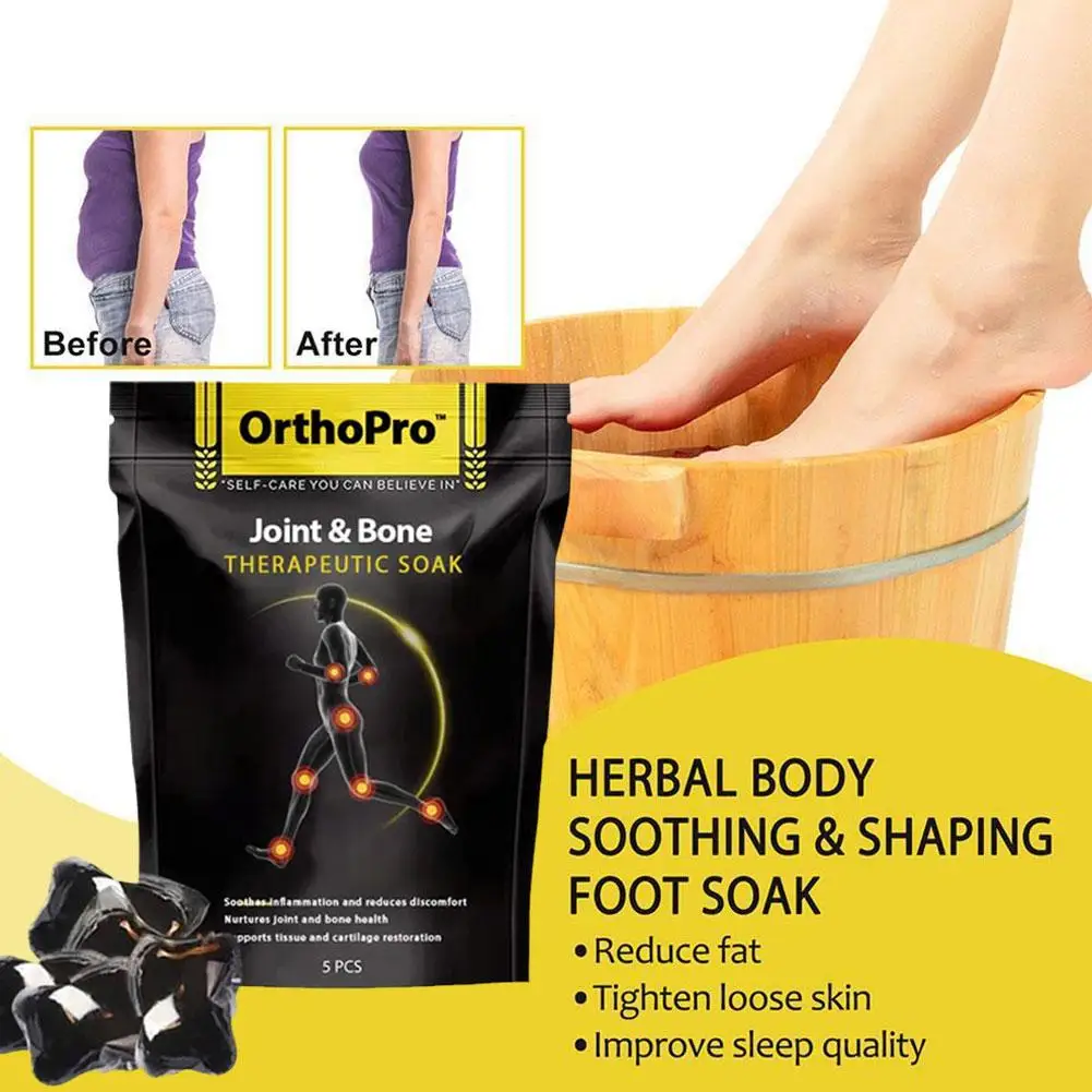 Joint & Bone Therapeutic Soak Fast Slimming Ginger 5pcs Body Health Weight Stress Detox Soak Care Relax Salt Loss Foot Y6P0