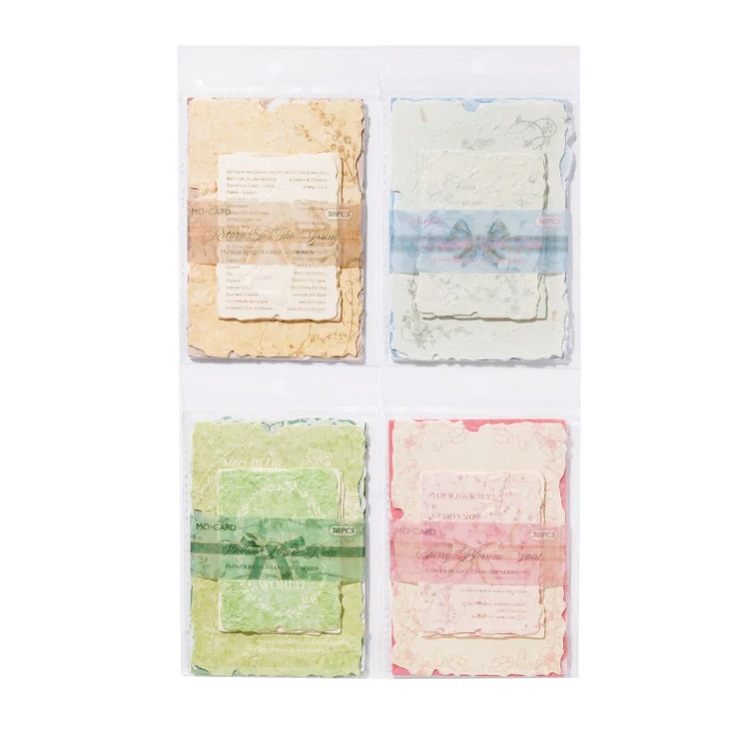 ورق مادة منقوش عتيق مكون من 30 ورقة، ديكور قديم لحساب اليد وسجل القصاصات