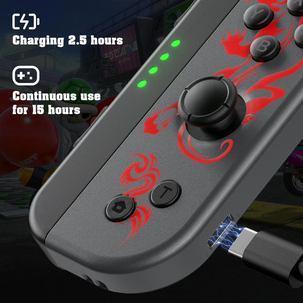 Manette de jeu Joy Pad avec fonction de réveil, manette de jeu, manette de commutation sans fil gyroscopique 6 axes