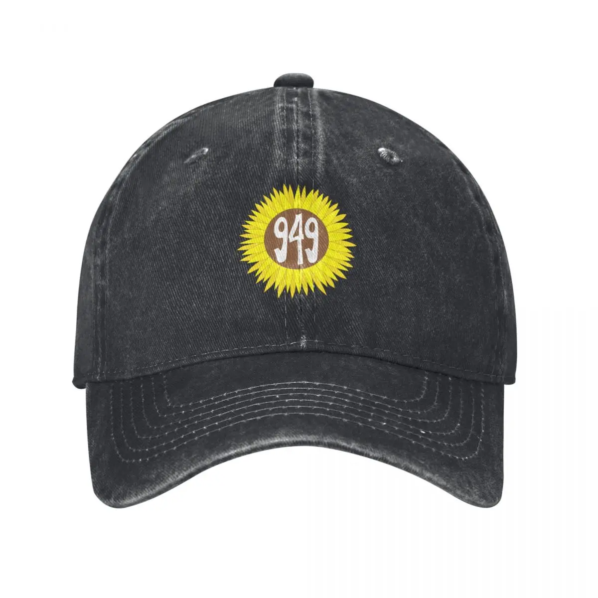 Hand Drawn California 949 Area Code Sunflower Baseball Cap Big Size Hat Military Cap Man Golf Cap Men Hats Women's