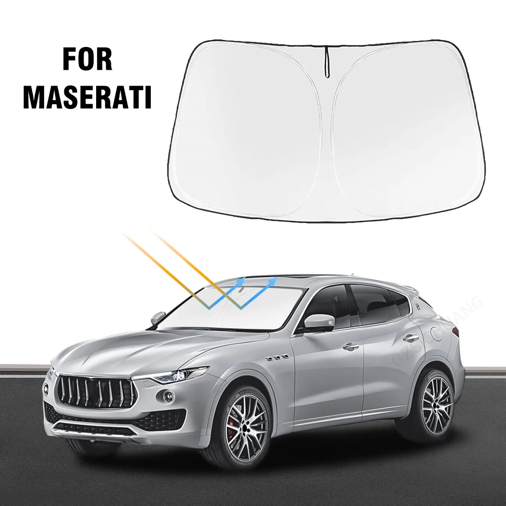 

For Maserati Levante 2017-2023 2024 Car Windshield Sun Shade Covers Sunshade Visors Auto Front Window Sunshade Car Accessories