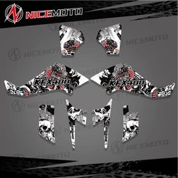 NICEMOTO  New DECALS STICKERS Graphics Kits For  Kawasaki KFX  ATV2003 2004 2005 2006 2007 2008 KFX 400