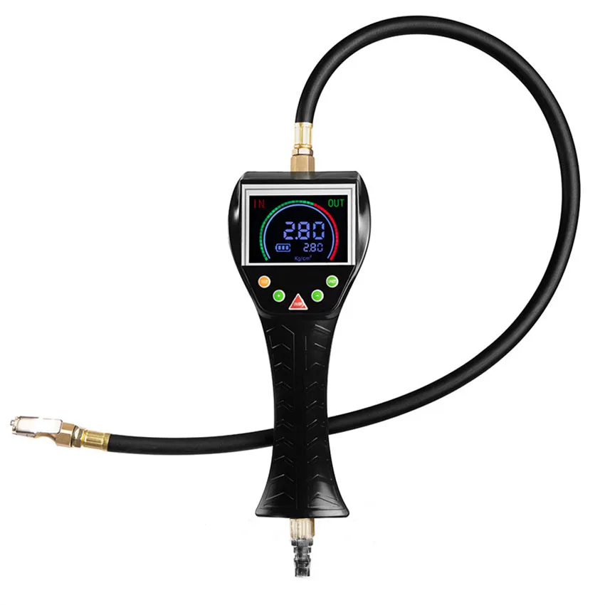 Digital Tyre Pressure Gauge Rechargeable Automatic Tire Inflator Fully Hand-Held Inflation Gun Air Gauge Handheld TB-902