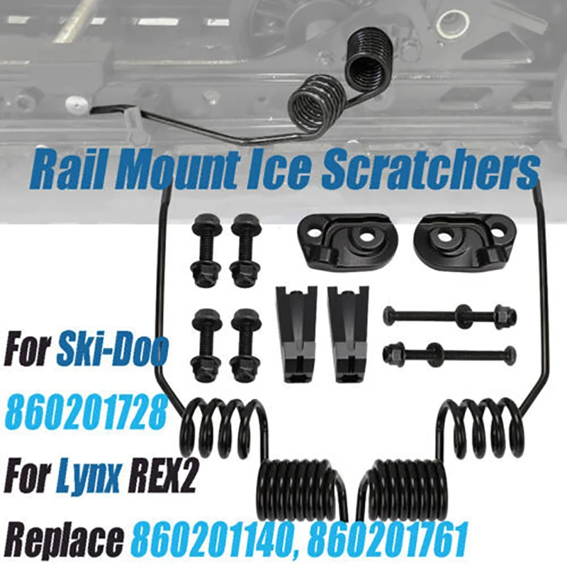 

Car Snowmobile Reverse Scratcher Spring Style Rail Mount Ice Scratchers 860201728 For Ski-Doo Replace Modification Accessories