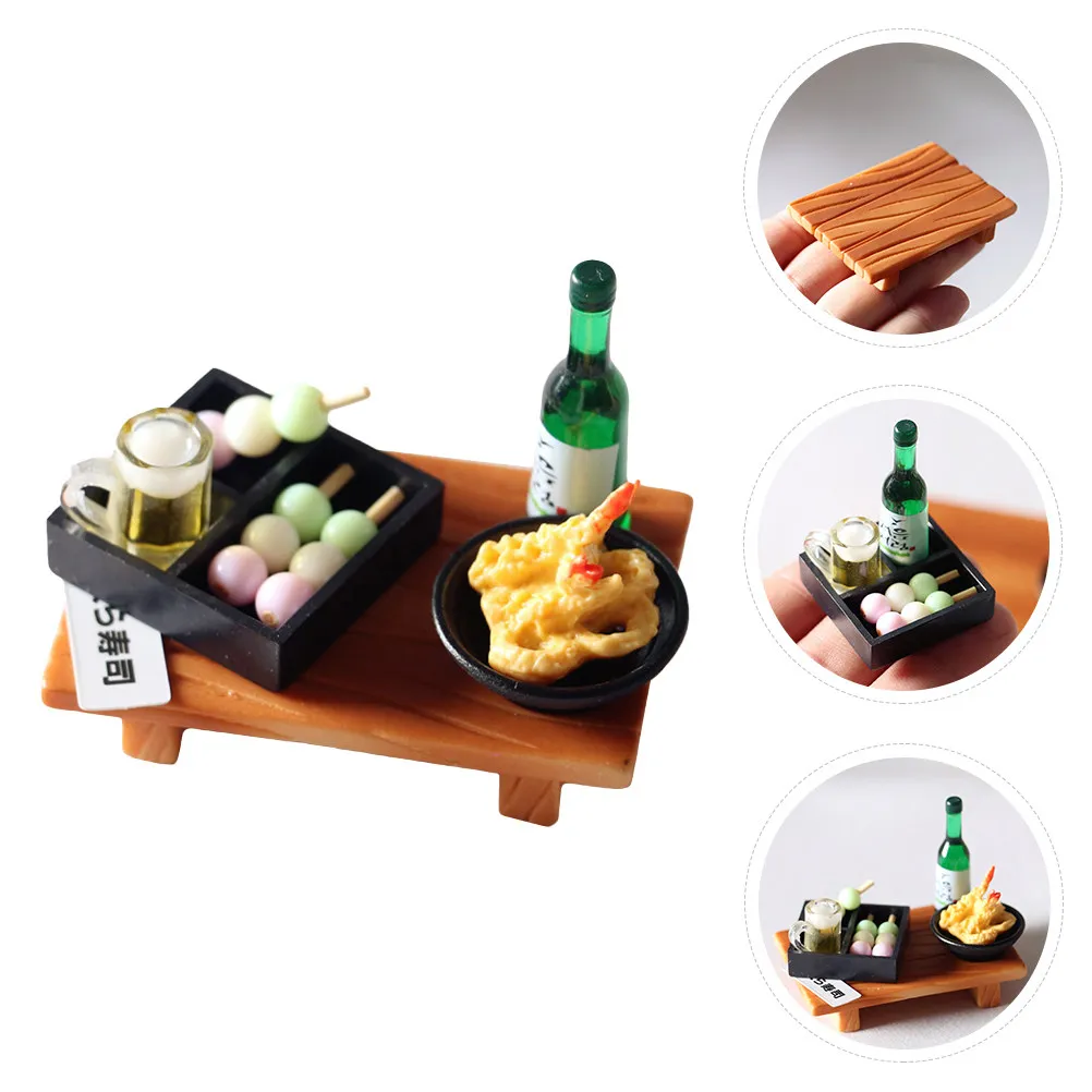 

3Pcs Micro Sushi Food Models Realistic Fish Ball Tempura Japanese Mini House Decor Accessories for Miniature Life Scene Layout