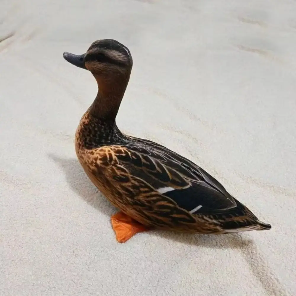 Stuffed Animal Simulation Duck Throw Cushion Vivid Lifelike Stuffed Duck Soft Cute Home Ornament Duck Pillow Birthday Gift