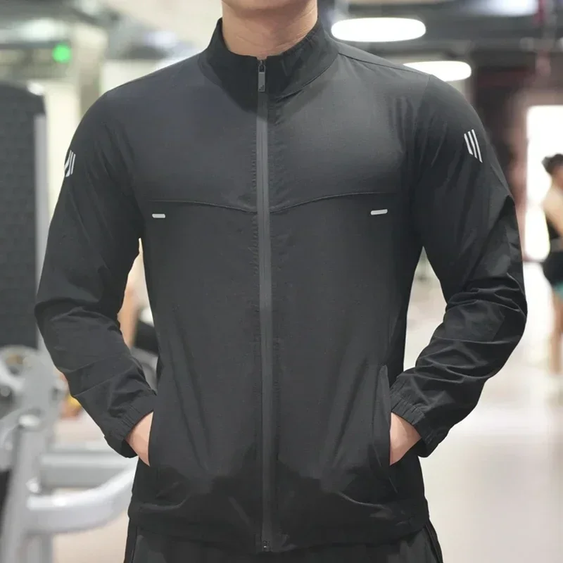 

Ice Silk Thin Shirts Tops Sport Running Coat Sun Protection Sweatshirt Breathable Skin Anti-UV Jacket Fitness Sunscreen Clothing