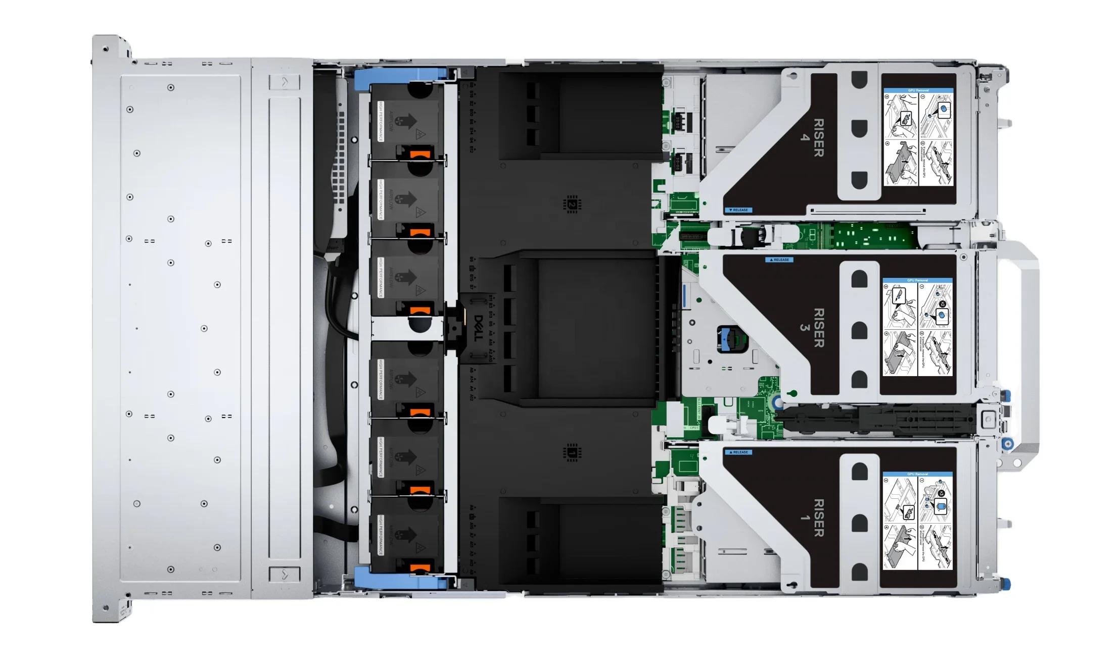 معالج R770 اثنان Intel Xeon 6 حتى 6400 MT/s 1500 W تيتانيوم *2