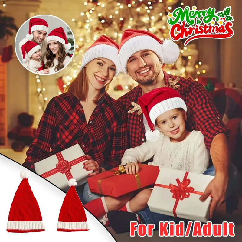 Urlaub Fotoshooting Requisite Weihnachten Strickmütze für Erwachsene Kinder Winter Festliche Party Dekoration Kostüm Zubehör