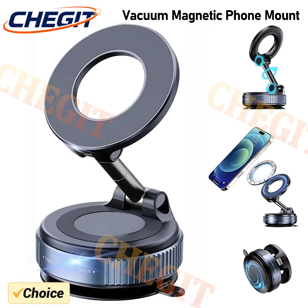حامل هاتف السيارة المغناطيسي بالتنقيط 360 ° دوران قابل للطي مع كوب شفط لحامل هاتف السيارة/صالة الألعاب الرياضية/القيادة من سلسلة iPhone 12-17 #1