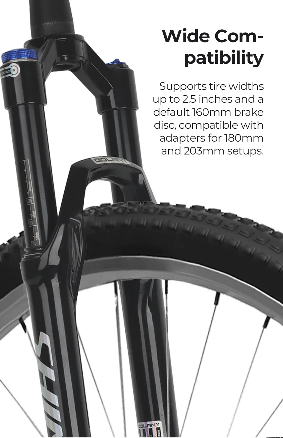 Bolany MTB Luftfedergabel 27,5/29 Zoll Konisch Einstellbare Verriegelung Leichte Federung für Mountainbike mit Dämpfung – Detail 10