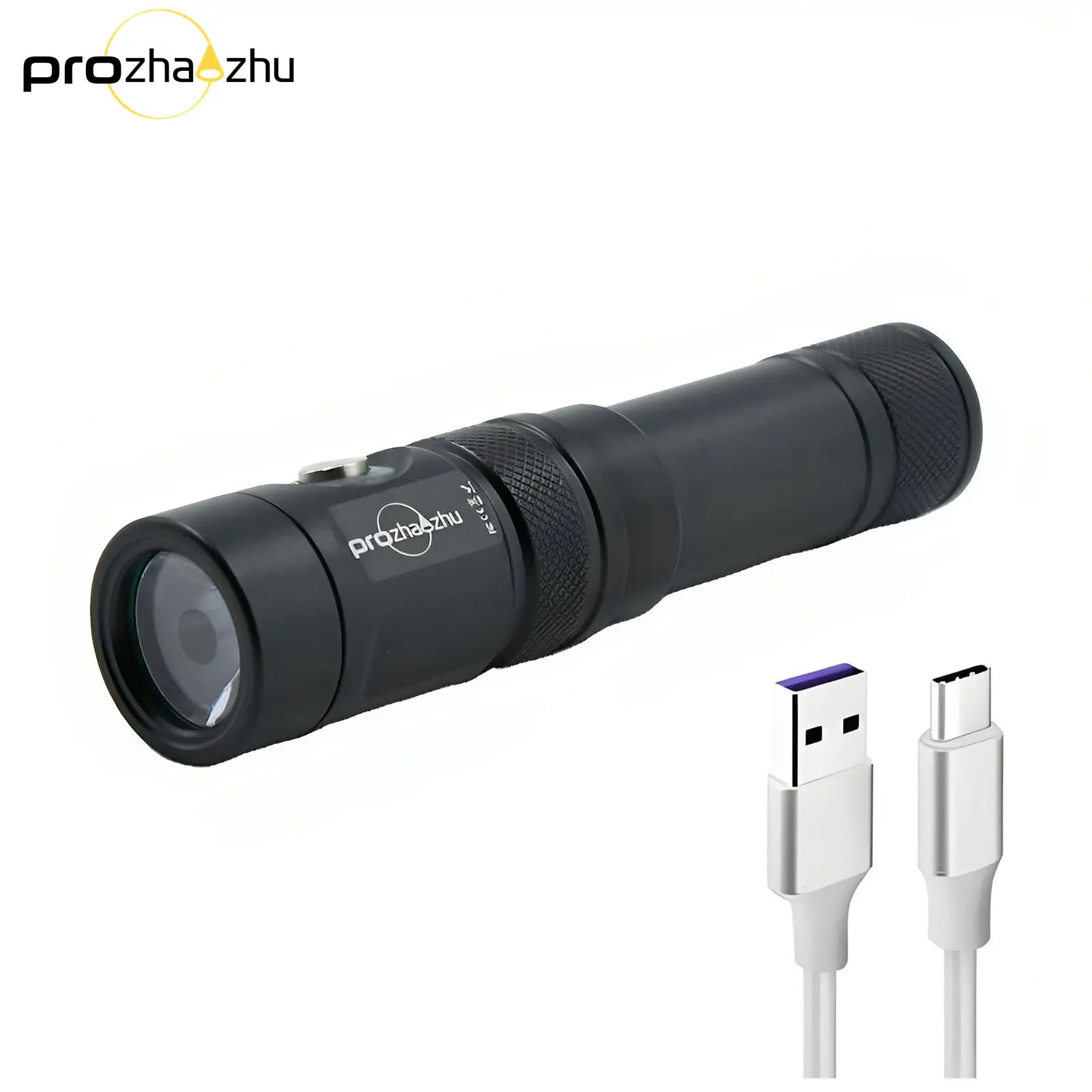 Aluminum Alloy LED Diving Lights 1200 Lumen 21700 Built-in USB-C Rechargeable Dive Flashlight 100M Depth