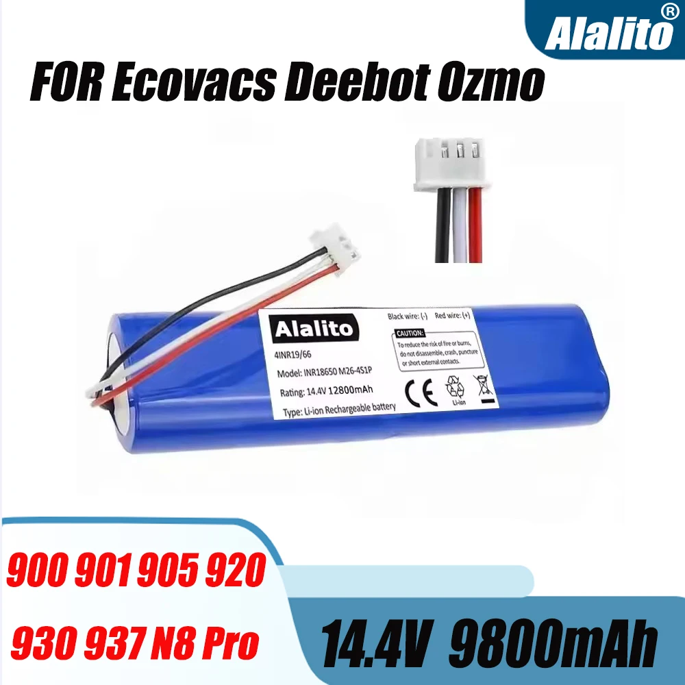 14,4 В новая вакуумная батарея 4000 мАч для Ecovacs Deebot Ozmo 900 901 905 930 937 920 DG36 DG70 DG3G DX55 T5 Neo O900 OSLIM11 OSLIM10
