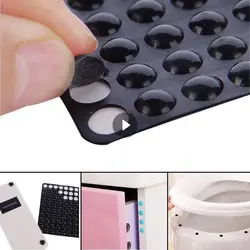 100PCS Selbst Klebstoff Gummi Dämpfer Schrank Stoßstangen Möbel Pad Kissen Schutz Tür Stopper Silikon Füße Pad Wand Aufkleber