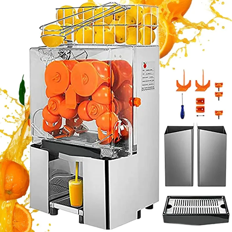 Commercial juicer, 110V juicer, 120W orange juicer, 22-30 times per minute, electric orange juicer