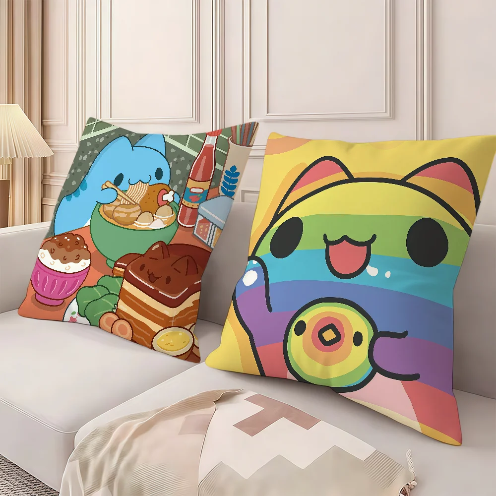 Capoo cushion cover Fashionable Cute Cartoon B-Bugcat Style pillowcase Comfortable sofa Bedroom Personalized Decoration