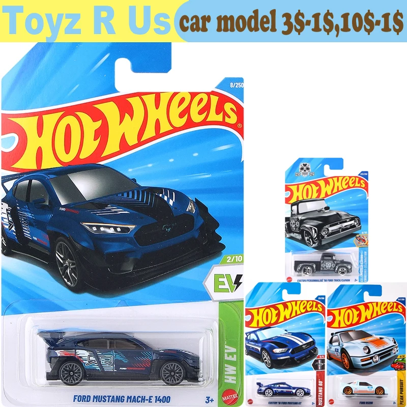 Coche Hot Wheels Original Ford Mustang Mach-E 1400, juguetes para niño 1/64, modelo de aleación de coche fundido a presión HW EV, regalo de cumpleaños 2026A