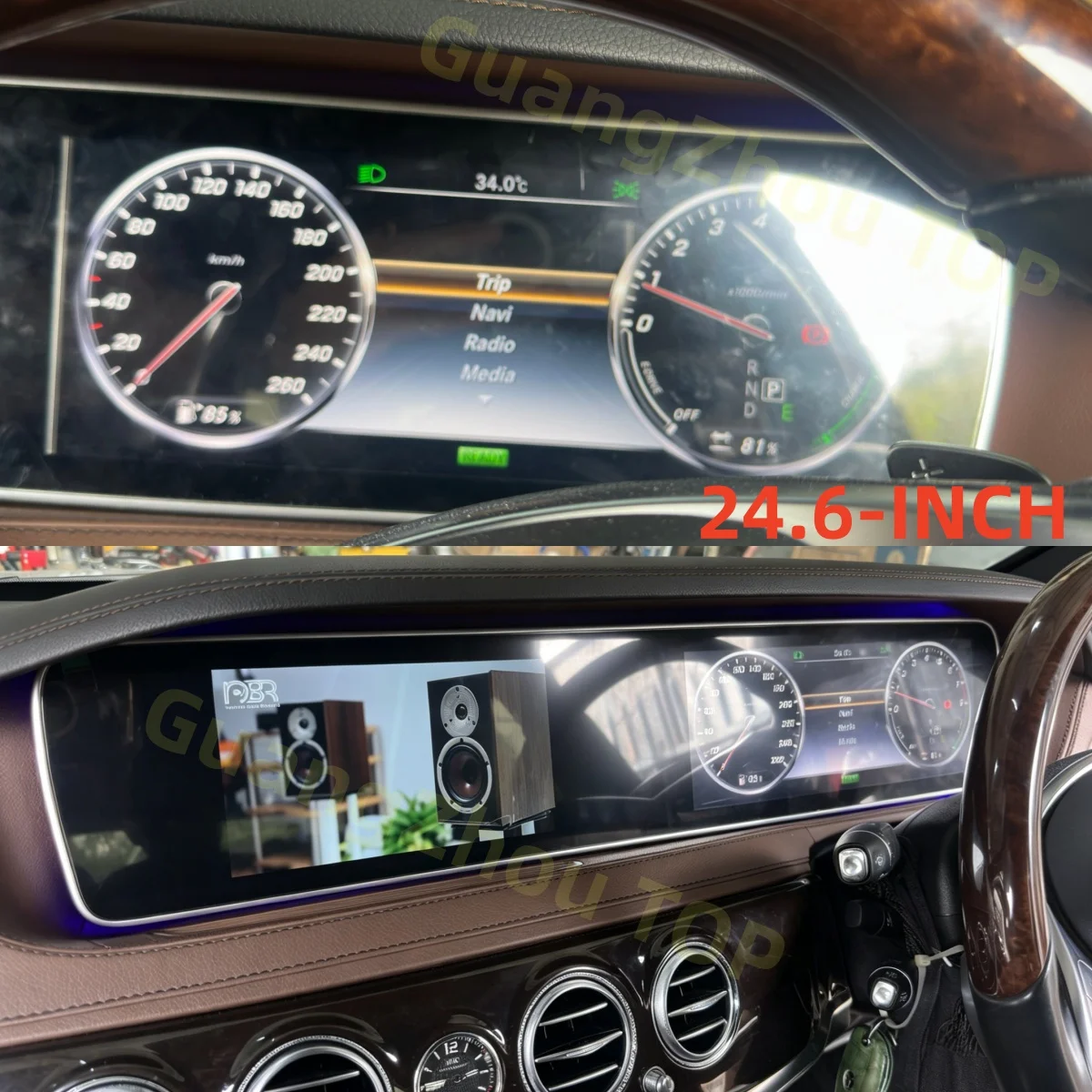 

Автомагнитола Android 14 с двумя 12,3-дюймовыми экранами, Apple CarPlay, GPS-навигацией и мультимедийным плеером для Mercedes-Benz S-Class W222 2014-2017 годов выпуска