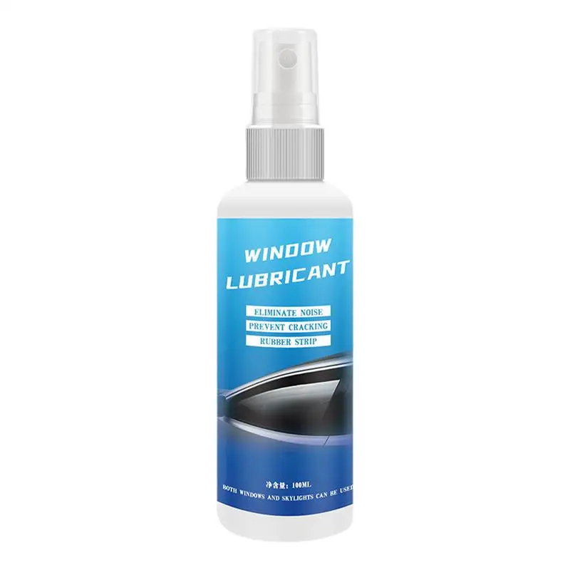 Silicone Lubricant for Windows 100ml Car Window Rubber Strip Softening Maintenance Multi Purposes Silicone Spray to Lift Freely