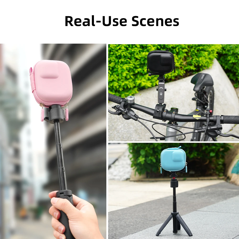 Mini Bag Case for DJI Osmo Action 5 Pro 4/GoPro/Insta360 Ace Pro 2,Shockproof Protective Storage Pouch Compatible Camera Cage