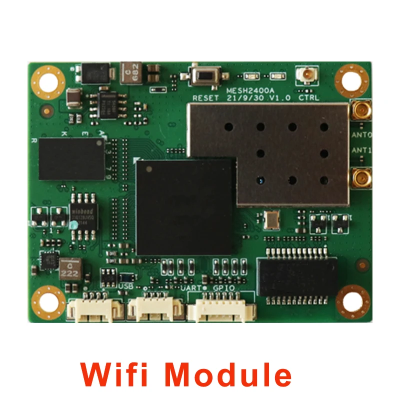 AR9344 Wireless WiFi Module  2412-2462MHz 0.5W 5/10/20MHz Adjustable 80Mbps -90dBm The Output Power Can Reach 27dBm