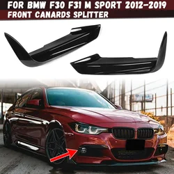 Front Bumper Side Air Vent Splitter Trim For BMW 3 Series F30 F31 M Sport 2012-2019 Intake Frame Upper Spoiler Cover Canard