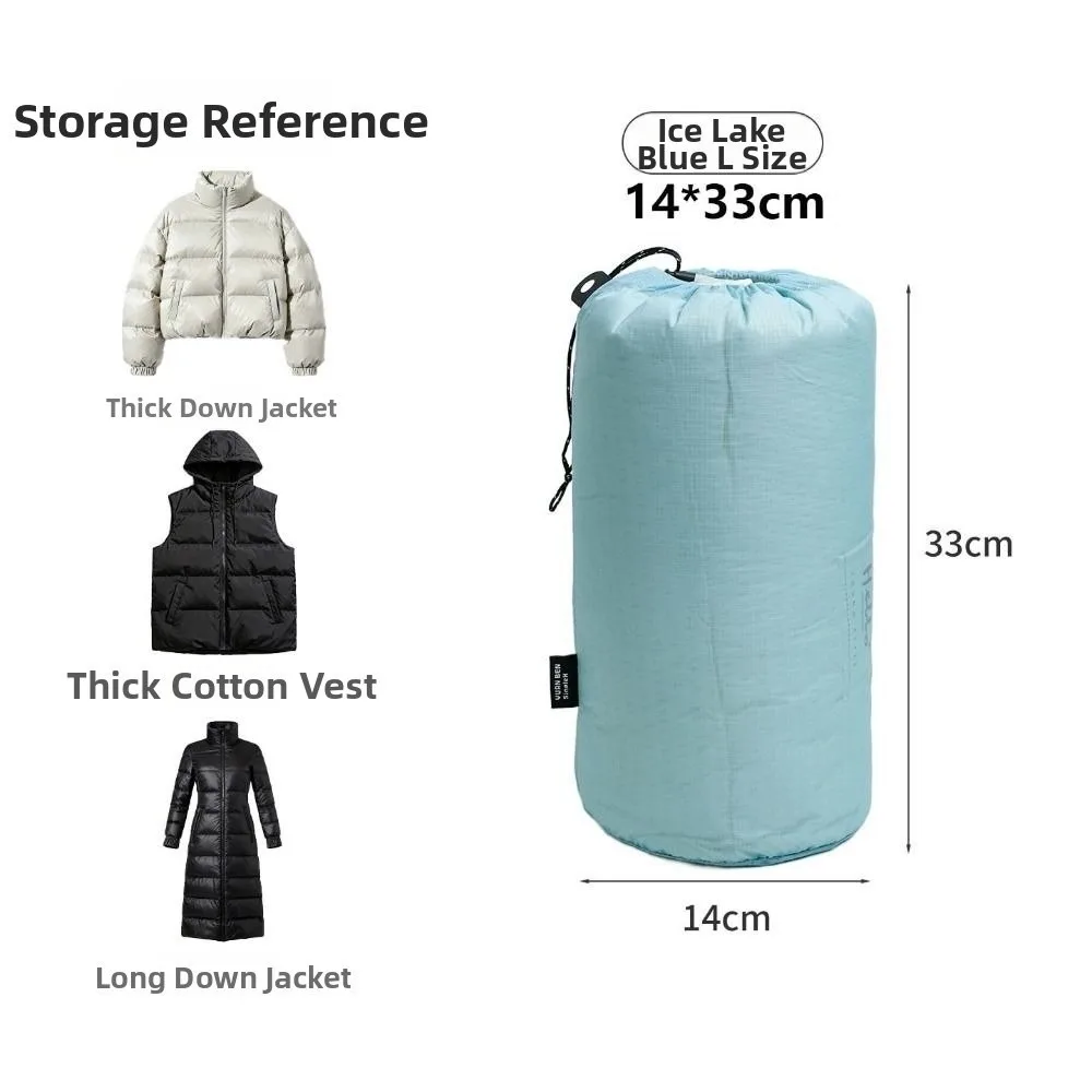 Nylon Round Bottom Drawstring Bag Pocket Ultralight Dustproof Clothing Storage Bags Portable Waterproof