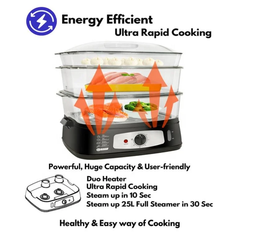 Vaporizzatori elettrici per alimenti multifunzione industriali per cottura a vapore della migliore vendita in fabbrica