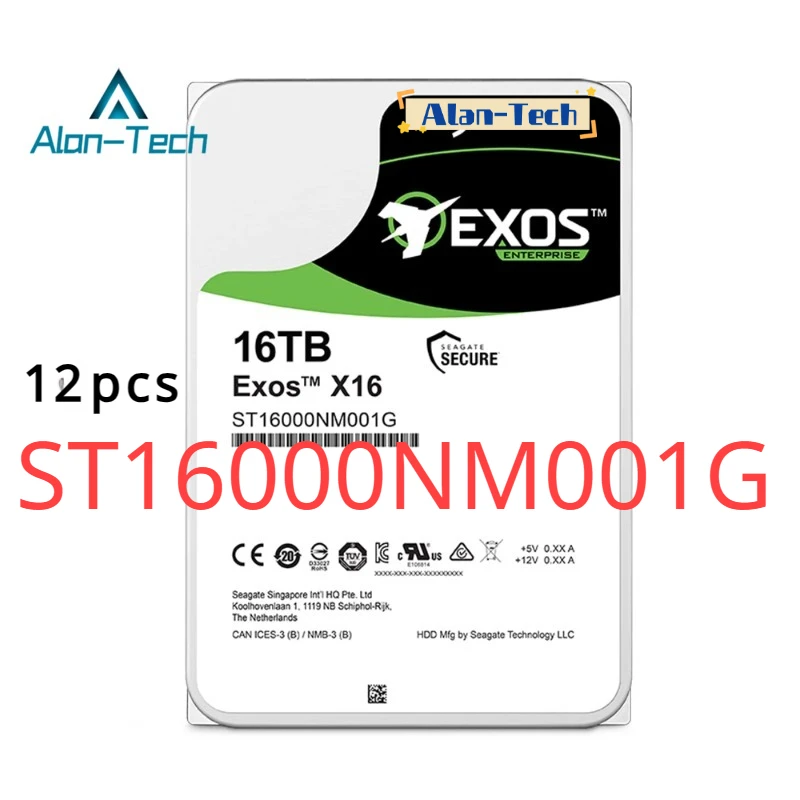 

For Sea-gate ST16000NM001G Helium 3.5 Inch 16T Enterprise Mechanical Hard Drive 16T Server NAS Hard Drive