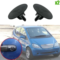 2pcs For Mercedes-Benz A-Class W168 W169 W176 1997 1998 1999 2000 - 2018 Car Door Handle KeyHole Cap Plug Protect the door lock