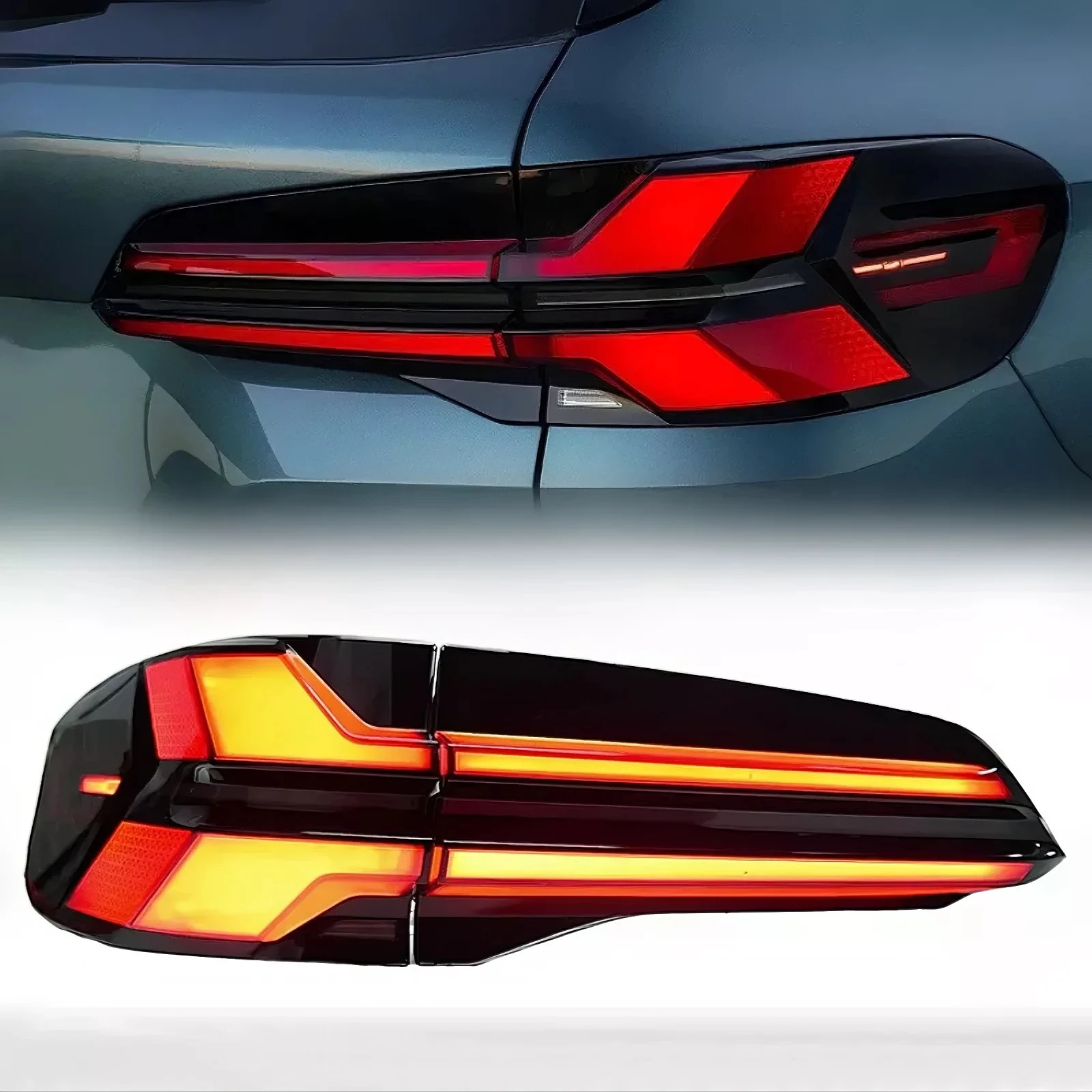 

Sequential LCI Upgrade LED Tail Lights For BMW X5 G05 2019-2023 Plug And Play Dynamic Rear Lamp Assembly Turn Signal