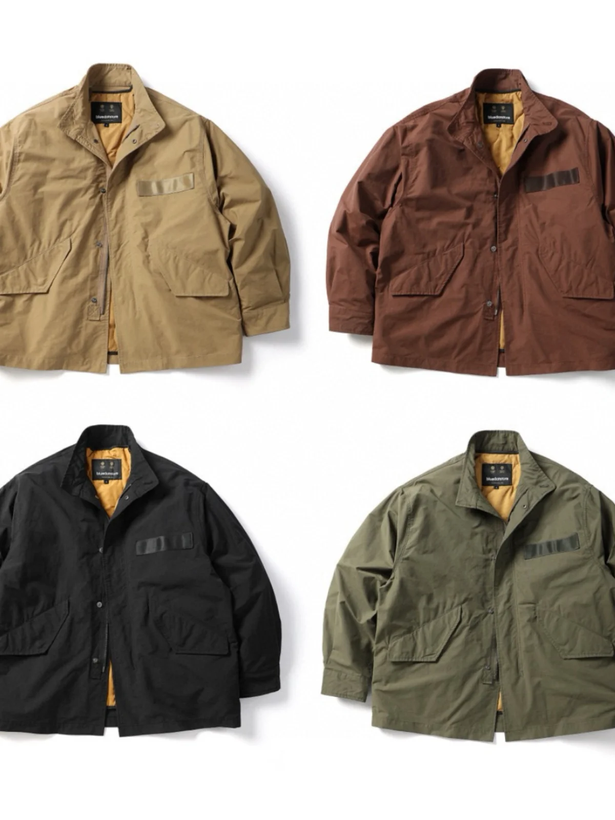 

Мужская куртка Kapital Military в американском ретро-стиле, свободного кроя, с воротником-стойкой, повседневная, рабочая, молодежная, из 100% хлопка